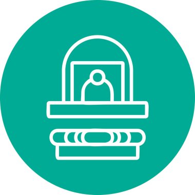 Cami simgesinin vektör illüstrasyonu