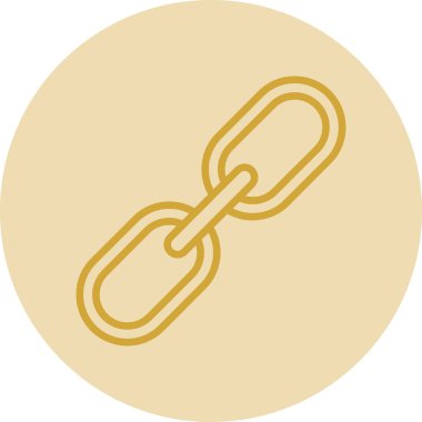 Zincir simgesi, vektör illüstrasyonu