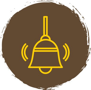 Bell simgesi illüstrasyon izole vektör işareti simgesi