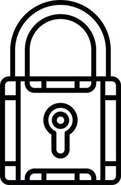 kilit simgesi, vektör illüstrasyonu