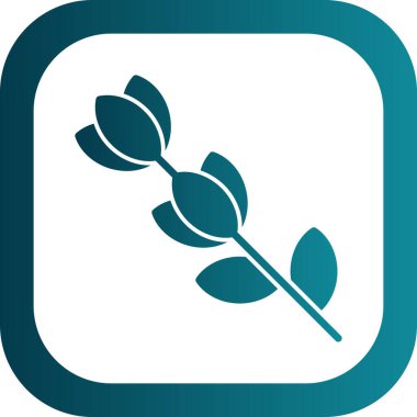 Modern çiçek simgesinin vektör illüstrasyonu