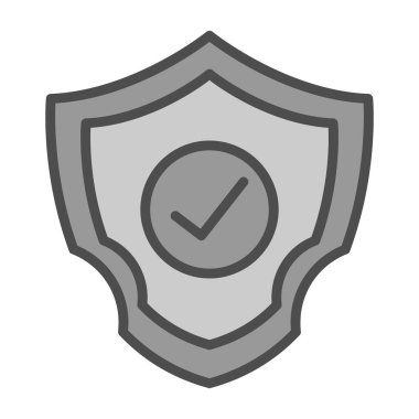 kalkan simgesi, vektör illüstrasyonu basit tasarım