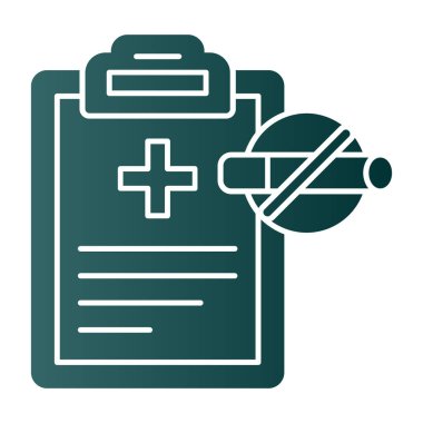 tıbbi rapor simgesi vektör illüstrasyonu 