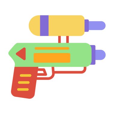 Tabanca tabancası ikonu düz stil