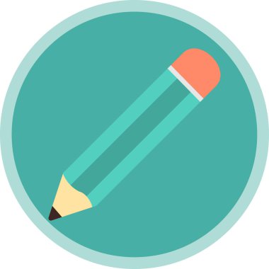 Kalem düz simge. Web vektörü basit illüstrasyon