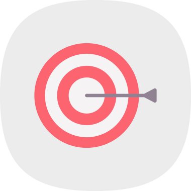 Hedef simgenin vektör illüstrasyonu 