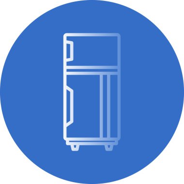 buzdolabı simgesi, vektör illüstrasyonu basit tasarım