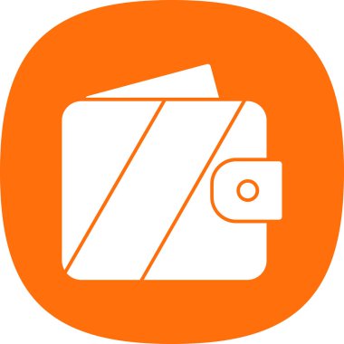 wallet icon, vector illustration simple design