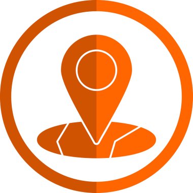 harita işaretleyici simgesi, vektör illüstrasyonu basit tasarım