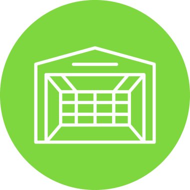 Benzersiz depo vektör simgesi