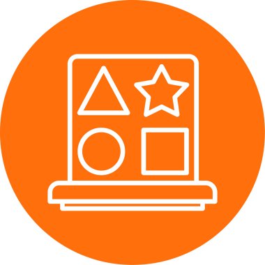 Modern eğitim ikonunun vektör illüstrasyonu