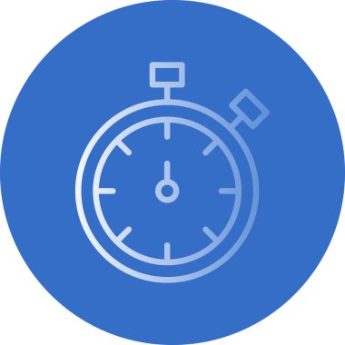 Doldurulmuş kronometre simgesi - taslak biçimi