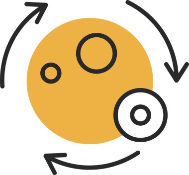 Simgeyi tazele, vektör illüstrasyonunu özetle