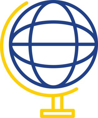 Genel internet simgesi - ana hatlar biçiminde