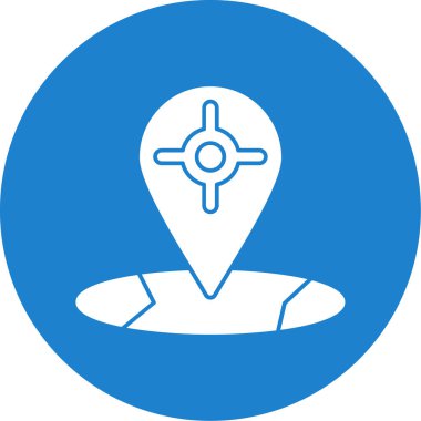 Vektör konumu simge illüstrasyonu