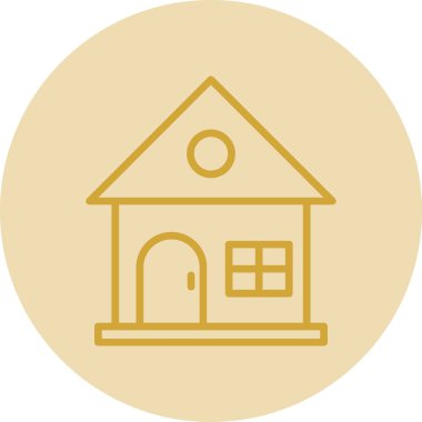 ev web simgesi, vektör illüstrasyonu 