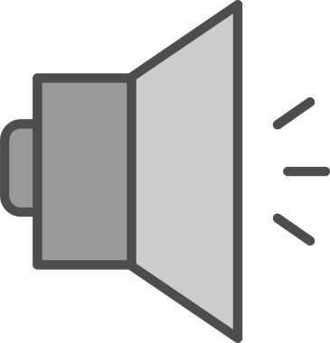 Ses simgesinin vektör illüstrasyonu 