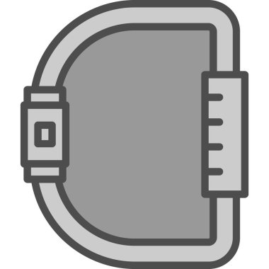 Karabina simgesi, vektör illüstrasyonu