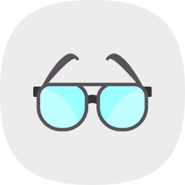 Güneş gözlüklerinin vektör illüstrasyonu modern grafik simgesi                       