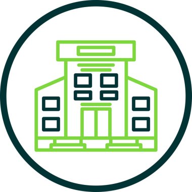 Benzersiz yapı vektör çizgisi simgesi