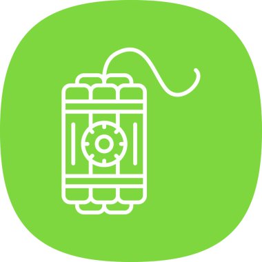 dinamit simgesi, vektör illüstrasyonu basit tasarım