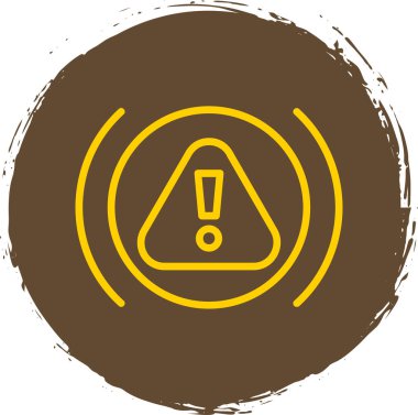 Uyarı işareti, vektör illüstrasyon simgesi