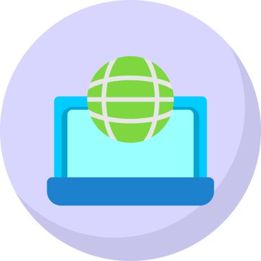 Dünya çapında simge vektör illüstrasyonu 