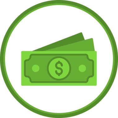 Web ve mobil uygulama tasarımınız için para simgesi, dolar logosu konsepti 