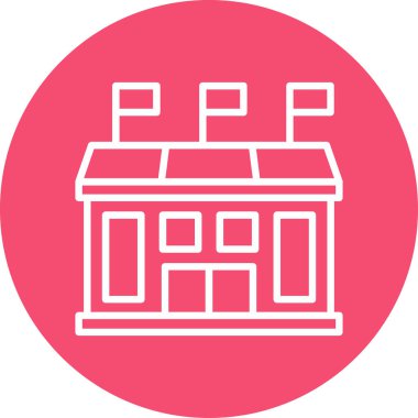 Ev. Web simgesi basit illüstrasyon