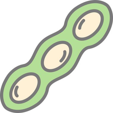 yiyecek ve sağlıklı renkli vektör simgesi.