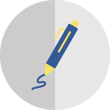 Kalem. Web simgesi basit illüstrasyon