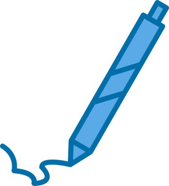 Kalem. Web simgesi basit illüstrasyon