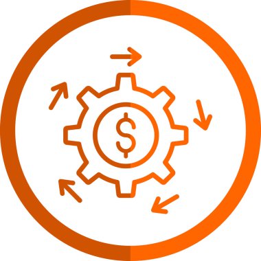 Web ve mobil uygulama tasarımınız için para simgesi, dolar logosu konsepti 