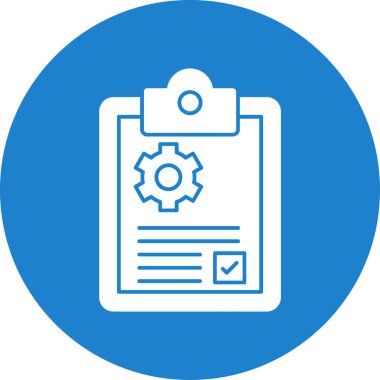 Vites vektör illüstrasyonlu idari belge