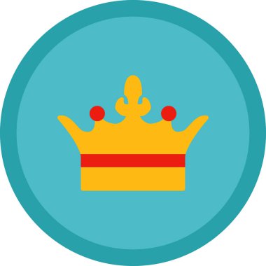 Crown simge vektörü beyaz arkaplanda izole edildi