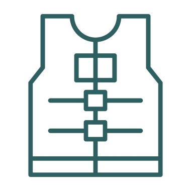 yelek simgesi, vektör biçimi