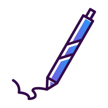 kalem simgesi. Web için kalem vektör simgelerinin özet çizimi