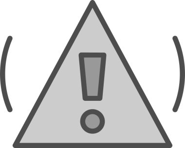 Uyarı işareti, vektör illüstrasyonu 