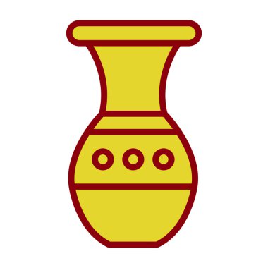 Güzel vazo simgesinin vektör illüstrasyonu             