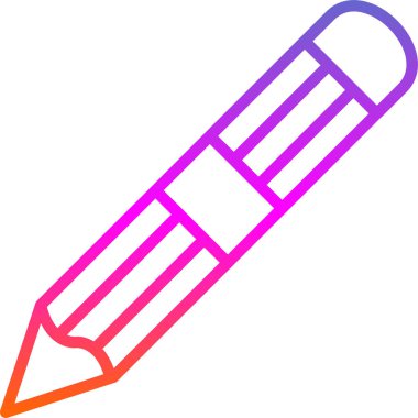 Kalem düz simge. Web vektörü basit illüstrasyon