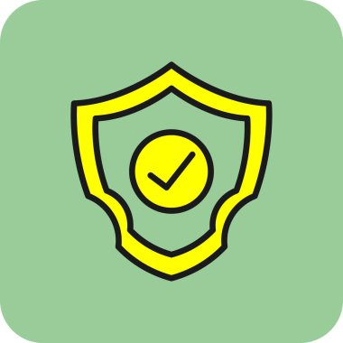 kalkan simgesi, vektör illüstrasyonu basit tasarım