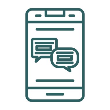 Konuşma baloncukları ileti vektörü simgesi