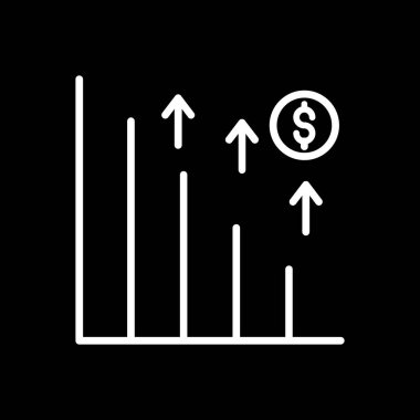 İş ve finans simgesinin vektör illüstrasyonu