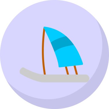 Tekne. Web simgesi basit illüstrasyon 