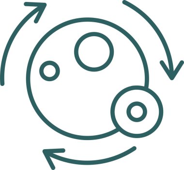 Modern bir simgenin vektör illüstrasyonu