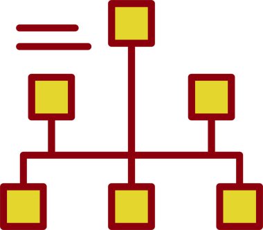 hiyerarşi. Web simgesi basit tasarım