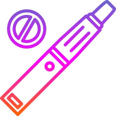 Hiç Sigara İçilmez işareti, vektör çizim 