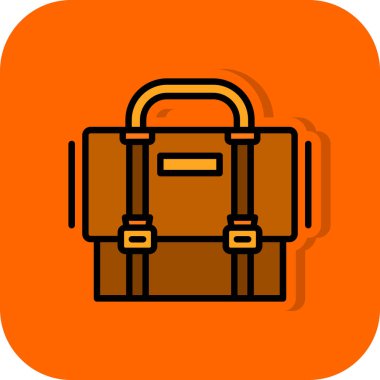  Evrak Çantası'nı web simge vektör çizim 