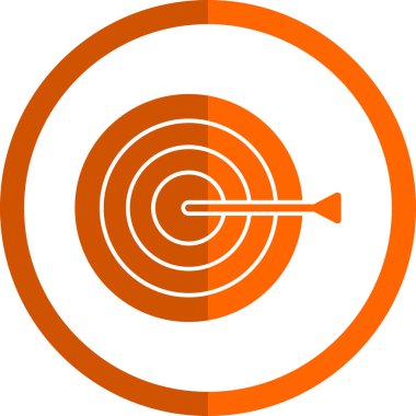 Hedef simgenin vektör illüstrasyonu 