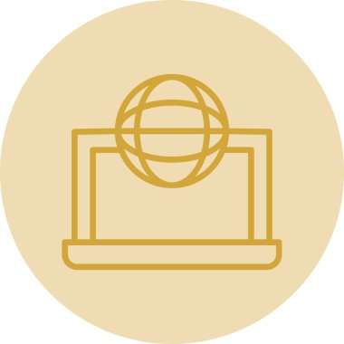 Dünya çapında simge vektör illüstrasyonu 